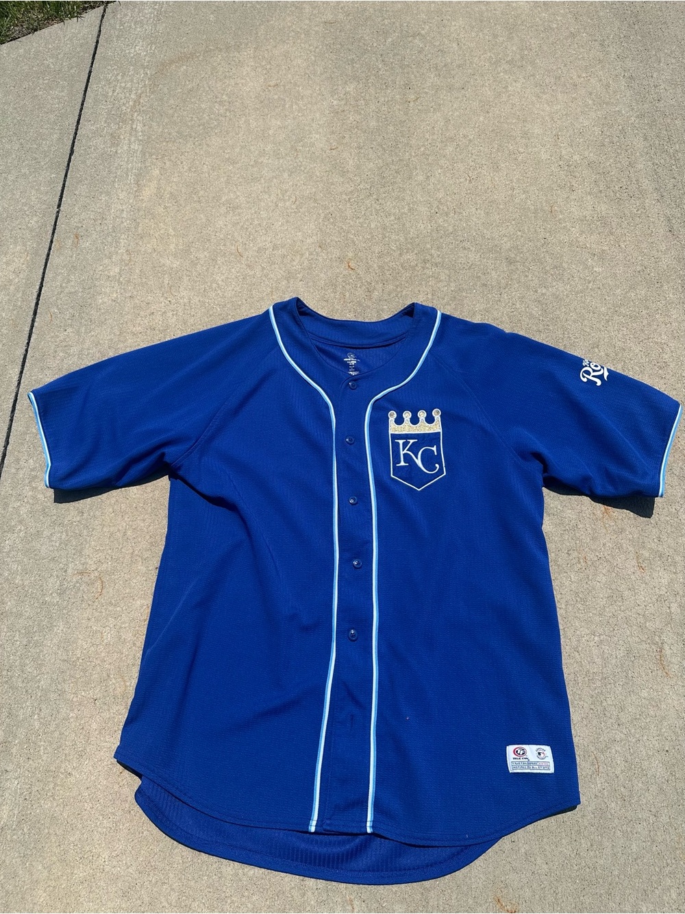 KC Royals  Blue Baseball Jersey